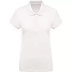 Kariban Womens/Ladies Organic Pique Polo Shirt (XL) (Cream)