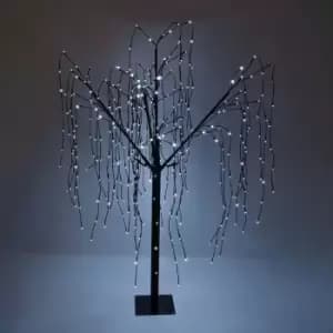 Monster Shop Weeping Willow Tree - 180cm Black/400 Cool White LED