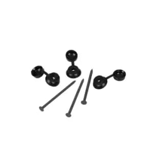 Coroline Black Fixings - 5 Packs of 20