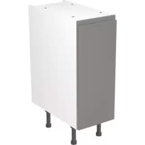 Kitchen Kit Flatpack J-Pull Kitchen Cabinet Base Unit Super Gloss 300mm in Dust Grey MFC