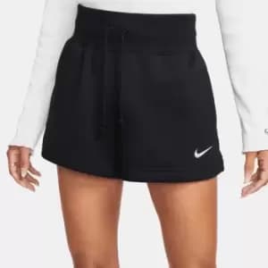 Nike Nsw Phoenix Fleece Hr Shorts Womens, Black/Sail, Female, Shorts, FD1409-010
