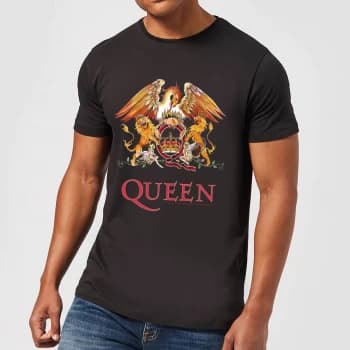 Queen Crest Mens T-Shirt - Black