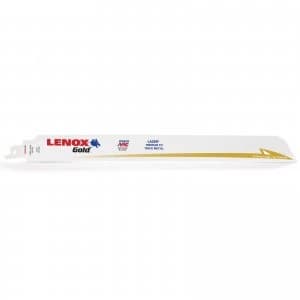 Lenox Gold Lazer 14TPI Medium Thick Metal Cutting Reciprocating Saw Blades 305mm Pack of 5