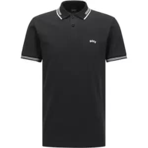 Boss Paul Pique Polo Shirt - Black