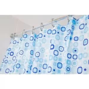 Croydex - Geo Mosaic textile Shower Curtain