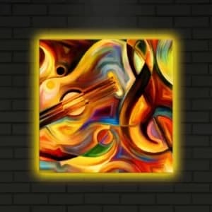 4040DACT-15 Multicolor Decorative LED Lighted Canvas Painting