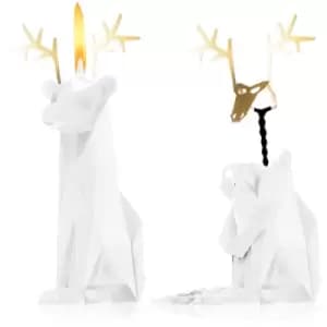 54 Celsius PyroPet DYRI (Reindeer) decorative candle White 22 cm