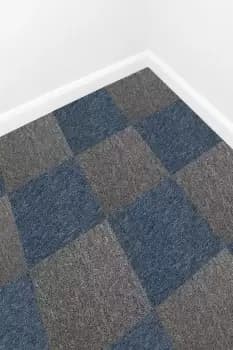 40 x Carpet Tiles 10m2 Storm Blue & Anthracite