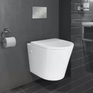 Wall Hung Rimless Toilet with Soft Close Seat - Verona