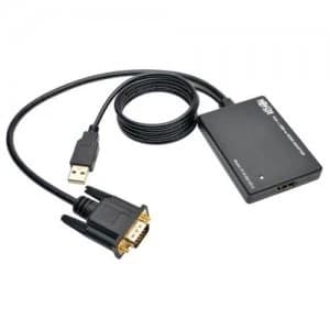 Tripp Lite VGA to HDMI Converter Adapter with Audio and USB Power 1080