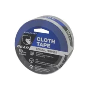 Flexovit Bear General Purpose Cloth Tape 50mm x 15m Silver