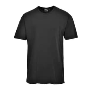 Portwest Thermal Short Sleeve T Shirt Black 3XL