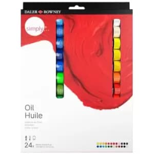 Daler-Rowney Simply Oil Paint Set 12ml Set of 24