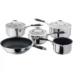 Stellar James Martin 5 Piece Non-Stick Saucepan Set