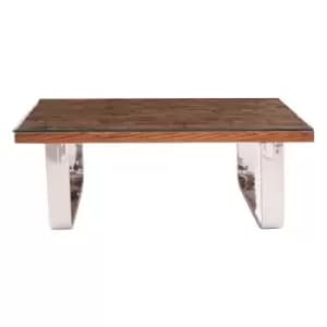 Olivia's Kara U-Shaped Base Coffee Table Natural