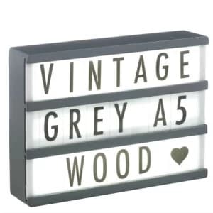 Gingersnap A5 Grey Wooden Light Box