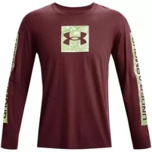 Under Armour Camo Box T Shirt Mens - Red