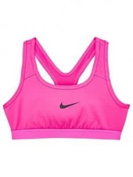 Nike Pro Older Girls Classic Sports Bra - Pink
