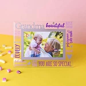 6" x 4" Cheerful Glass Photo Frame - Grandma