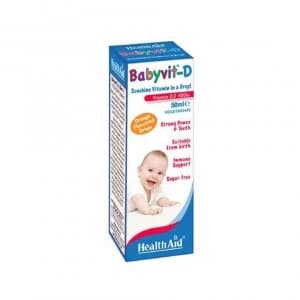 Health Aid BabyVit D Orange Flavour Drops 50ml