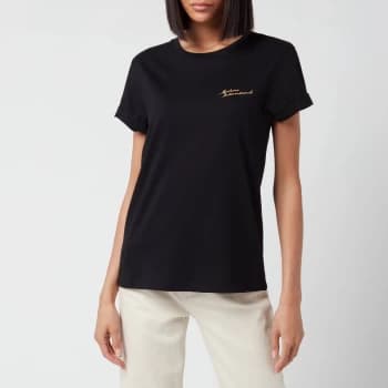 Barbour International Womens Chequer T-Shirt - Black - UK 12