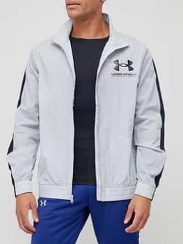 Urban Armor Gear Training Woven Track Jacket - Grey/Black, Grey/Black Size M Men