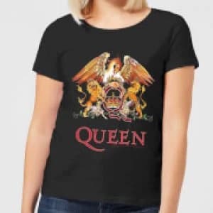 Queen Crest Womens T-Shirt - Black