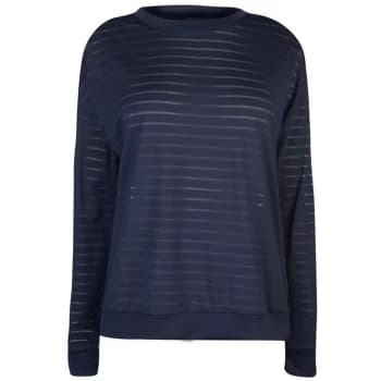Reebok Mesh Long Sleeve T Shirt - Blue