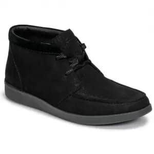 Clarks Oakland Top Nubuck Boots - Black