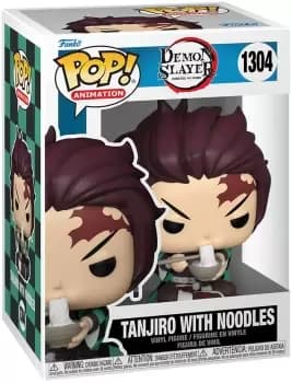 Demon Slayer Tanjiro with noodles vinyl figurine no. 1304 Funko Pop! multicolor