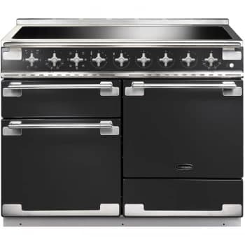 Rangemaster ELS110EICB Elise110cm Induction Range Cooker - Charcoal Black And Brushed Nickel