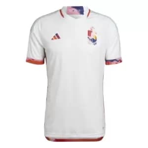 adidas Belgium Authentic Away Shirt 2022 2023 Adults - White