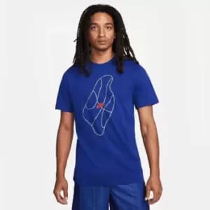 Nike M Nbb Dri-Fit Seasonal Exploration T-Shirt, Deep Royal Blue, Male, T-Shirts, DV9712-455