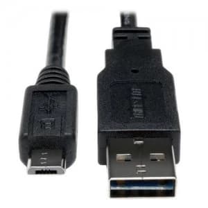 Tripp Lite Universal Reversible USB 2.0 Cable 3ft