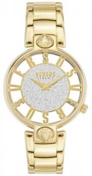 Versus Versace Womens Kirstenhof Gold Plated Bracelet Watch