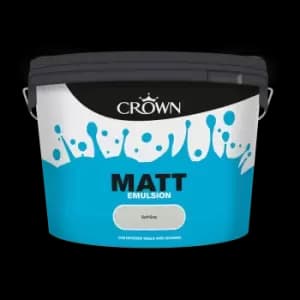 Crown Matt Emulsion - Soft Grey - 10L