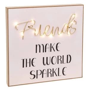 LED Oblong String Plaque Friends