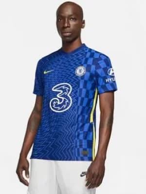 Nike Chelsea Mens21/22 Home Short Sleeved Vapor Shirt, Blue, Size L, Men