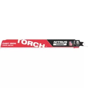 Milwaukee Heavy Duty TORCH Nitrus Carbide Reciprocating Sabre Saw Blades 230mm Pack of 1