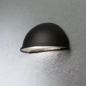 Netlighting Torino Outdoor Modern Large Half Circle Wall Light Black, IP23