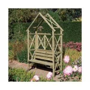 Rowlinson Rustic Arbour Garden Furniture
