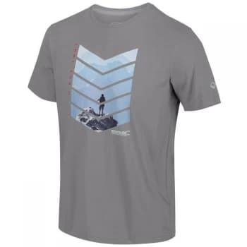 Regatta Breezed Coolweave Cotton T-Shirt - Rock Grey