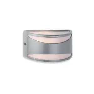 Firstlight - Meridian - 1 Light Wall Light - 60W Silver IP65, E27