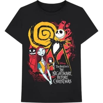 Disney - The Nightmare Before Christmas Ghosts Unisex Medium T-Shirt - Black