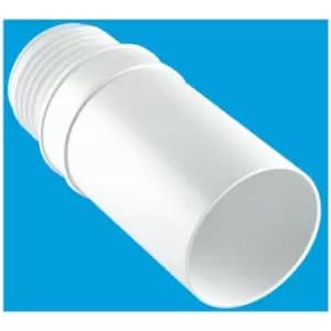 McAlpine Straight Extension MACFIT WC Connector - 90mm Outlet