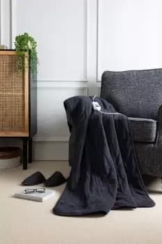 Slumberdown Navy Comfy Hugs Heated Throw 120 X 160cm