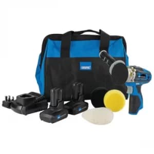 Draper 99727 Storm Force 10.8V Mini Polisher Kit (2x 4Ah, Charger...