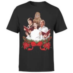Star Wars Christmas Jedi Carols Black T-Shirt - L - Black
