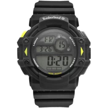 Timberland Black Plastic Digital Watch with Black Plastic Strap