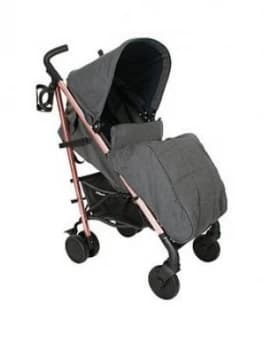 My Babiie Katie Piper MB51 Rose Gold,Grey & Navy Stroller, Grey/Navy